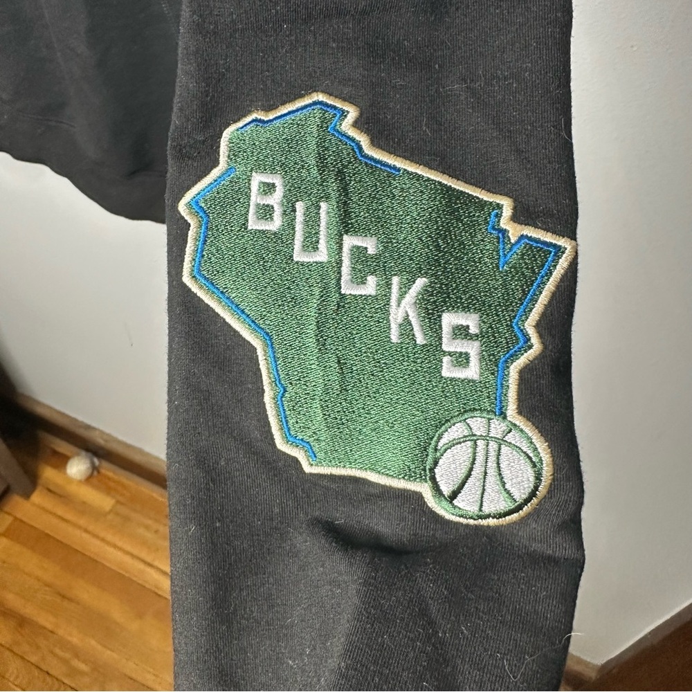 New Era Milwaukee Bucks NBA Limited Edition Patchwork Hoodie - Picture 6 of 11